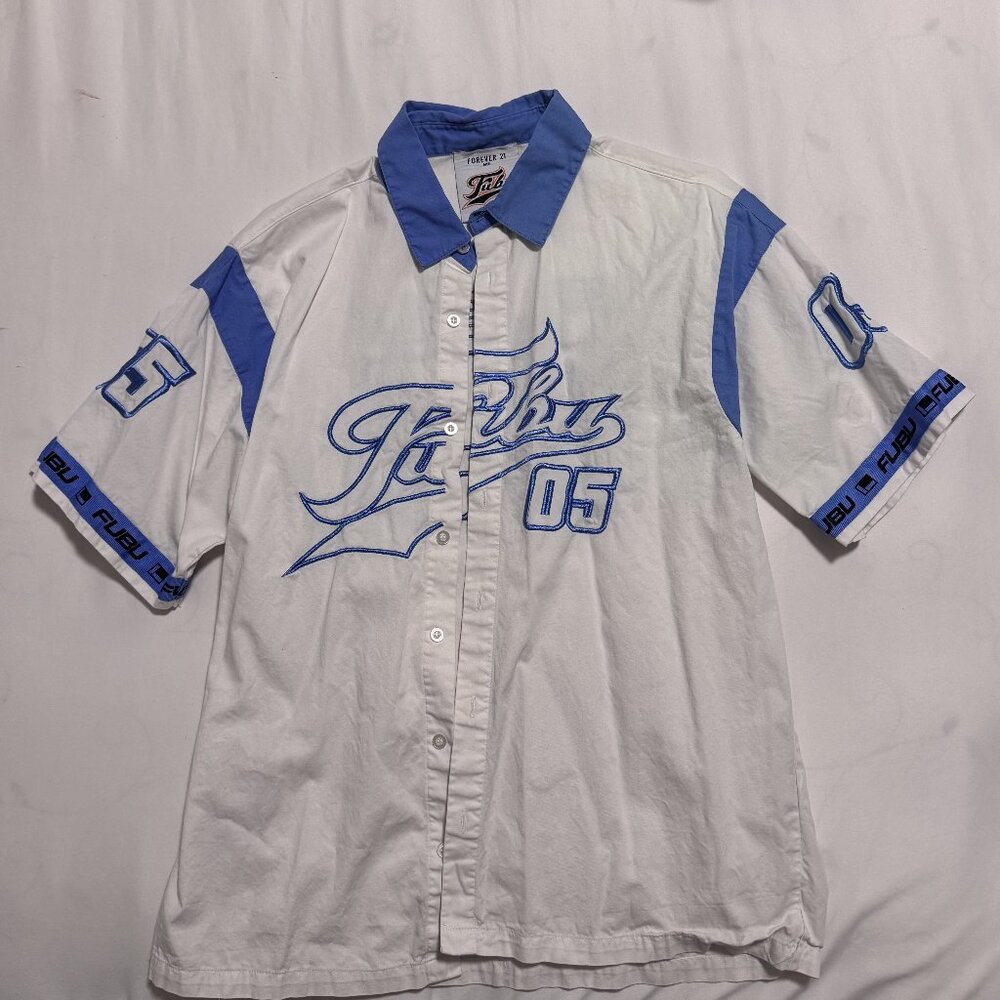 forever 21 embroidered FUBU 05 jersey shirt